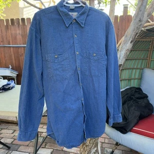 The Territory Ahead Men’s Long Sleeve Textured Shirt Blue Size XL - Picture 1 of 6