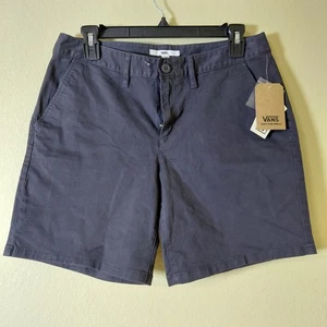 Vans Off the Wall blaue Chino Shorts Taschen Skaten Sommer Schulanfang - Bild 1 von 8
