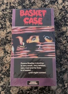 Basket Case VHS Horror Movie Video Treasures Media 1990 Horror Grail Sealed NOS  - Picture 1 of 11