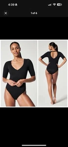 SPANX shape swim pique Shaping one piece in very black Size XL NWT - Picture 1 of 7