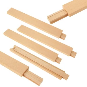 6 Stück 35 cm/13,78 Zoll Holz Schubladenschienen Bodenmontage, Klassisch Traditionell W... - Bild 1 von 7