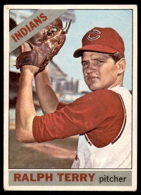 1966  Topps #109 RALPH TERRY  Cleveland Indians  VG/EX - Image 1 of 2