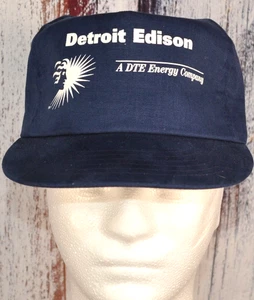 Lineman Storm Hat DTE Ice Strom 2002 BlueSnapback Baseball Cap Made in USA - Picture 1 of 6
