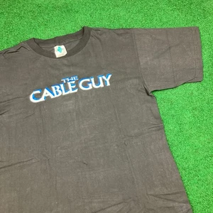 Vintage The Cable Guy Shirt Herren L schwarz 1996 Film Jim Carrey Get Wired 90s Tee - Bild 1 von 10