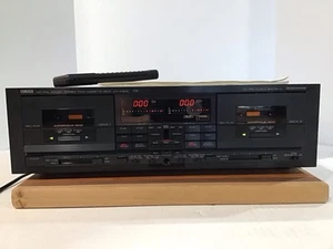 Yamaha KX-W900U con telecomando e manuale doppio lettore cassette doppia testa amorfa usato in ottime condizioni - Foto 1 di 19