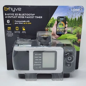 Orbit B-Hyve XD Bluetooth 4-Outlet Hose Faucet Timer Watering Sprinkler Timer - Picture 1 of 11