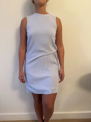 Acne Studios Light Blue Asymmetrical Midi Dress Size 38 (US Size 8/Medium) - Image 1 of 4