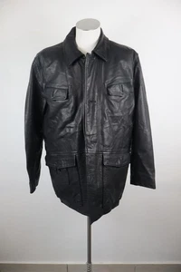 Timberland Jacket Leather Men's Jacket Size L Man Vintage Leather Jacket Casual - Picture 1 of 9
