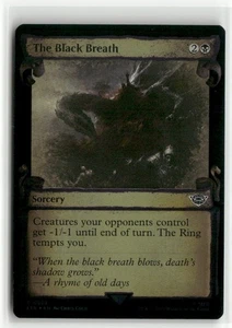 The Black Breath Showcase Scrolls FOIL The Lord of the Rings MTG NM - Picture 1 of 2