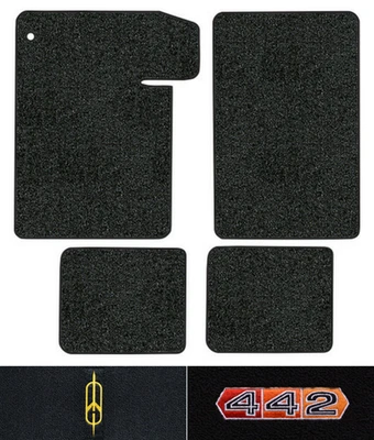Alfombrillas Oldsmobile 442 1964-1967 - 4 piezas - bucle Foto 1 de 4