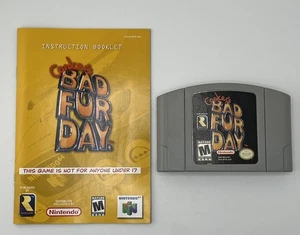 Conker's Bad Fur Day Nintendo 64 N64 2002 con manual *probado funcionando* - Imagen 1 de 15