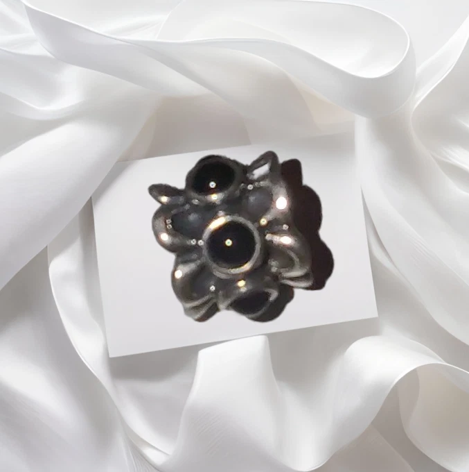 Pandora Forget Me Not Negro Ónix Dije Retirado  Foto 1 de 4