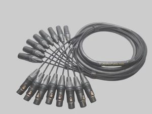 Mogami #2932 8 Channel Cable with Neutrik XLR-M to XLR-F Audio Snake 10 Ft. - Picture 1 of 2