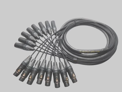 Mogami #2932 8 Channel Cable with Neutrik XLR-M to XLR-F Audio Snake 8 Ft. - Image 1 of 2