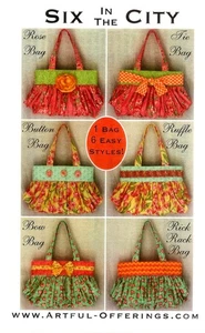 Six in the City Taschen Basteln Schnittmuster von Artful Offerings 2009115 - Bild 1 von 2