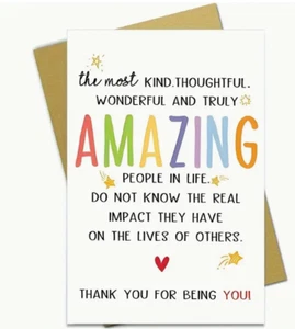 Thank you card.. Thanks Novelty gift cards, Envelope, Thank you greeting Card - Picture 1 of 3