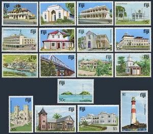 Fiji 409-425, 17 stamps, MNH. Mi 399-415. Famous Houses of Fiji.1979. Lighthouse - Picture 1 of 1