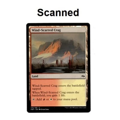 MTG Wind-Scarred Crag Land Fate Reforged 2015 Near Mint - Preowned - Image 1 of 2
