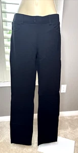 NEW Betabrand Black 7-Pocket Straight Leg Yoga Pants MEDIUM DRESS PANT YOGA - Picture 1 of 13