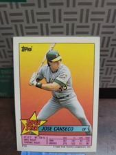 1989 Topps Super Star Sticker Jose Canseco #13