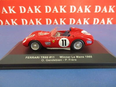 Die cast 1/43 Modellino Auto Ferrari TR60 24H Le Mans 1960 O. Gendebien by Ixo - Immagine 1 di 4