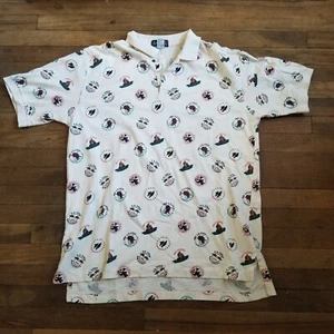 US Open Collection Merion Golf Men's Size XL Polo Shirt All Over Print 90s - Picture 1 of 6