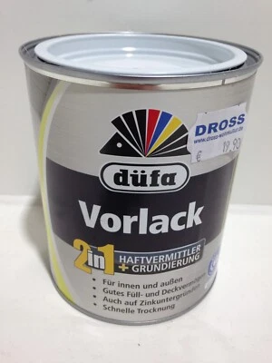Düfa Vorlack 2in1 Matt 0,75 / 0,375 Liter Profi Meffert Gundierung Weiß Acrylad