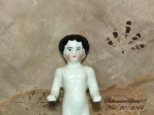 "ANTIGUA MUÑECA CHARLOTTE CHARLOTTE 4"" 1/4 BLANCA EN MINIATURA ALEMANIA - Imagen 1 de 8