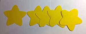 Die Cut 200 Yellow Stars 2" Die Cuts Scrapbooking, Card Decorations - Picture 1 of 1