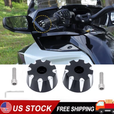 Motorcycle CNC Handlebar Grips Bar End Caps For Can Am Spyder F3 RT ST 2015-2023 - Image 1 of 4