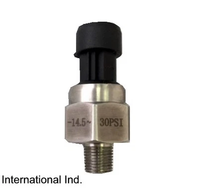 Pressure transducer, vac pressure -14.5 (-30 inHg) to 30 psi, vac boost sender - Image 1 of 4