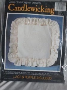 Cross Stitch Original Candlewicking Pillow Kit # CWK_5 Complete Sealed NIP - Picture 1 of 5