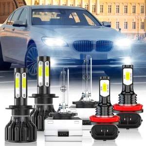 For BMW 740i 2012 Combo LED HID Headlight Hi/Lo Beam Fog Light Bulbs Kit - Bild 1 von 16