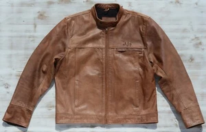 AJS  ANTIKLEDERJACKE MOTORRADJACKE  CAFERACER SCRAMBLER  RETRO GR. XXL - Bild 1 von 11