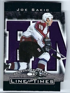 1998 DONRUSS PREFERRED JOE SAKIC LINE OF THE TIMES 8-A DIE-CUT NUMBERED #/2500 - Picture 1 of 2