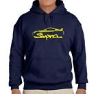 Toyota Supra Sports Car Navy Blue Hoodie Sweatshirt FREE SHIP
