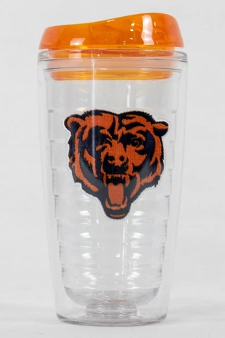 Chicago Bears NFL Licensed 16oz Double Wall Insulated Tumbler Cup w/Lid Cover