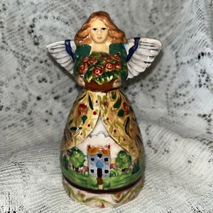 Jim Shore Pfefferstreuer Vier Jahreszeiten Weihnachten Engel Keramik 5" - Bild 1 von 10