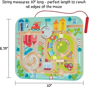 Haba 301056 - Magnetspiel Stadtlabyrinth, pädagogisches Holzspielzeug für Kinder - Bild 1 von 9