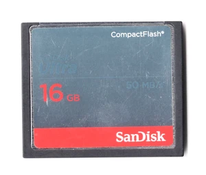 (DENTED) SanDisk Ultra 16GB 50MB/s CF Compact Flash Memory Card - Picture 1 of 7
