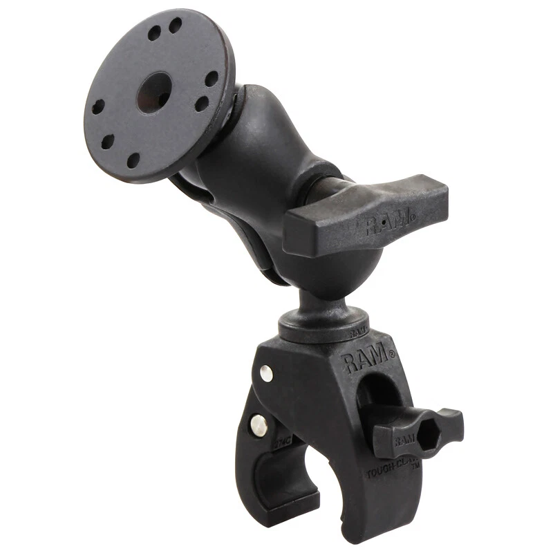 RAM Tough-Claw Clamp Mount with 1.5" Ball , Short Socket Arm and Round AMPS Base - Image 1 of 1
