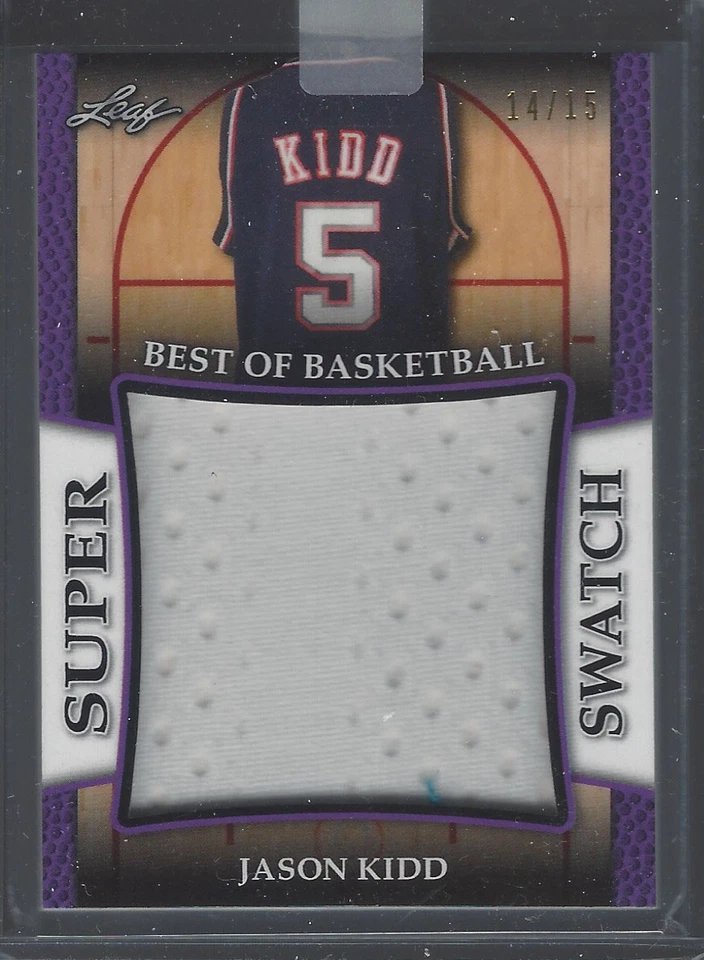 JASON KIDD 2016-17 LEAF BEST OF BASKETBALL SUPER SWATCH 14/15 #SS-11 MINT - Image 1 of 1