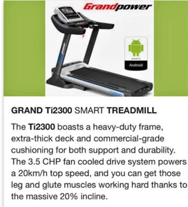 GrandPower Ti2300 Treadmill - Used. Excellent Condition! Internet Connection! - Picture 1 of 5