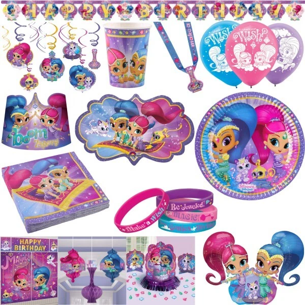 Set Di Decorazioni Per Feste Di Compleanno Shimmer E Shine - Immagine 1 di 1