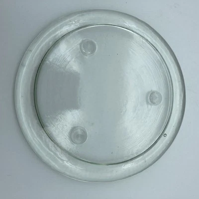 Jarrón de velas con patas de vidrio transparente redondo planta base de chucherías placa de exhibición Foto 1 de 4