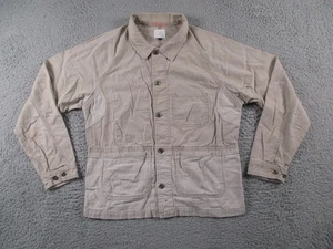 Apolis Global Citizen Jacket Mens Medium Brown Beige Chore Coat Utility Shirt - Picture 1 of 17