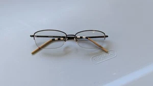 Burberry Black Oval Half Rim Eyeglasses Italy B 1330-D 1001 54 16 145 Frames - Picture 1 of 19