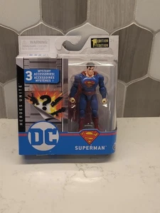 DC SUPERMAN 4 Inch Action Figure 1st Edition 3 Mystery Accessories Spin Master - Picture 1 of 8