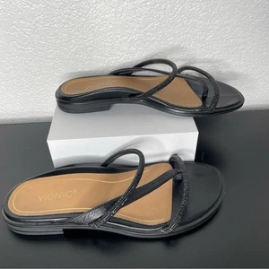 Vionic Prisim Black Sandal Size 6.5 - Picture 1 of 6