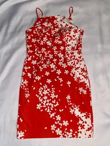 Magaschoni Collection, Damen Kleid, geblümt, orange/weiß, Größe 12. - Bild 1 von 5